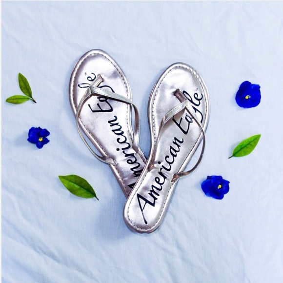 American Eagle Outfitters Shoes - American Eagle - Silver, Named Brand Sandals